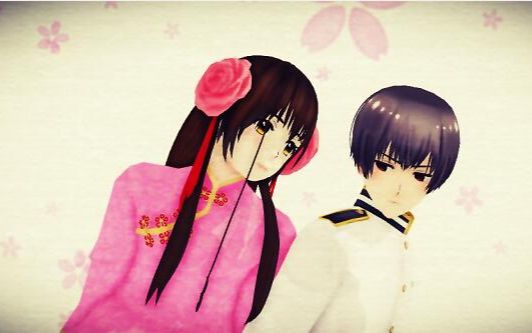 【aph/mmd】菊与梅「six feet under」日诞