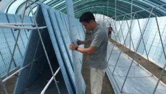 农业新技术气雾栽培施工现场