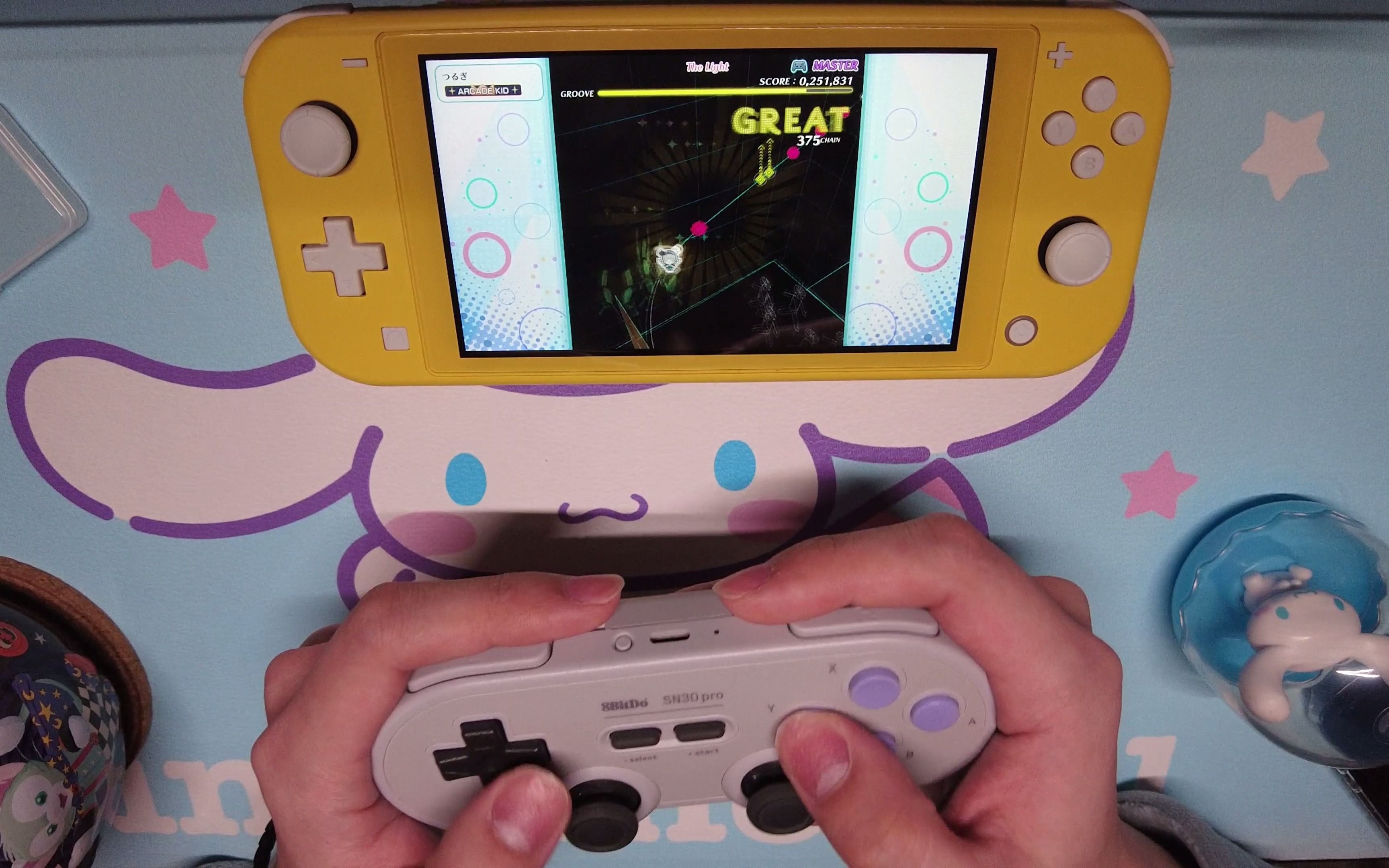 [音ゲー色々] groove coaster ns - the light [master] full chain