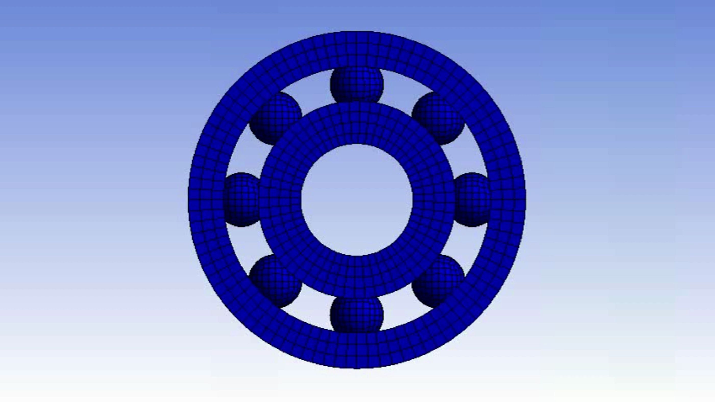 [图]不一样的ansys workbench轴承瞬态动力学仿真，简化模型，去倒角，去圆角，合并面，划分六面体网格。