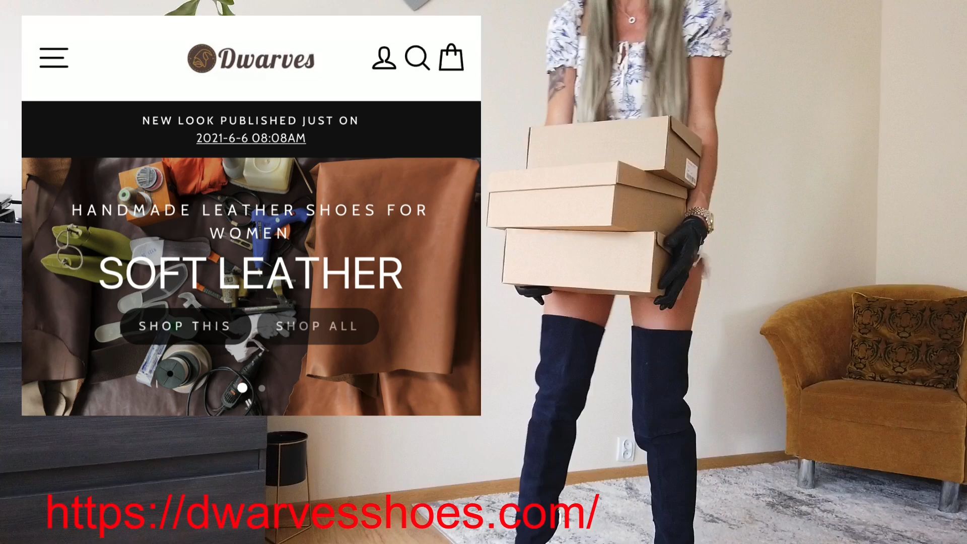 Dwarves Real Leather shoes  Unboxing Try on Review哔哩哔哩bilibili