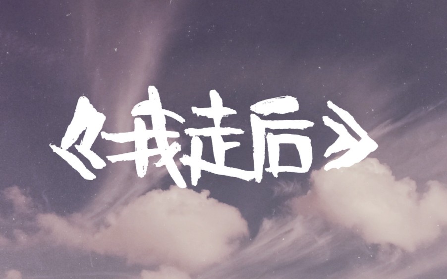 歌词手写我走后