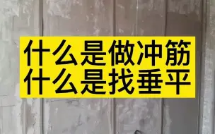 Download Video: 什么是做冲筋，什么是找垂平？垂平费用为什么比顺平高？