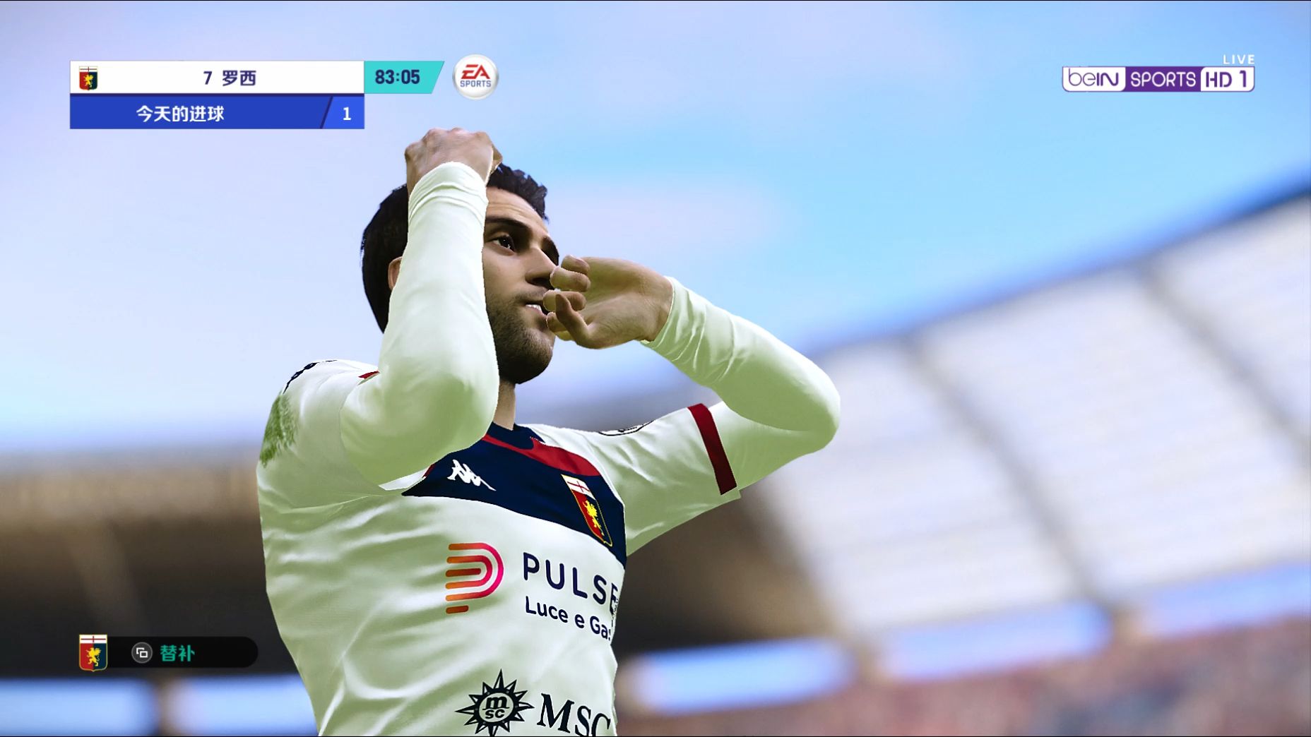 实况足球2021 意甲第6轮 莫拉莱斯首开记录 弗拉西奇兜射远角扳平