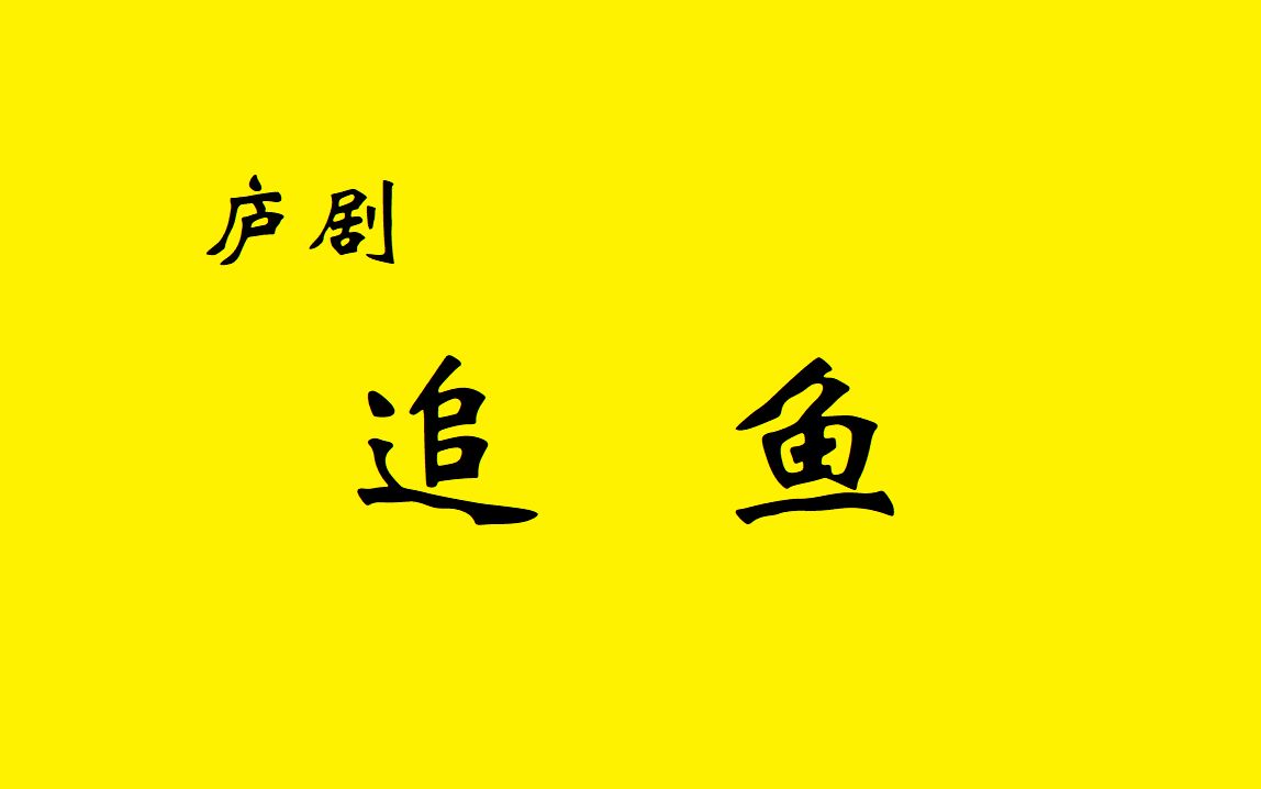 庐剧《追鱼》 主演:魏晓波,汪莉