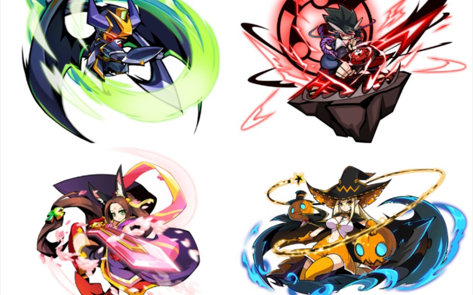 奥义联盟末炎,阿楚,小七,修尔的战斗画面