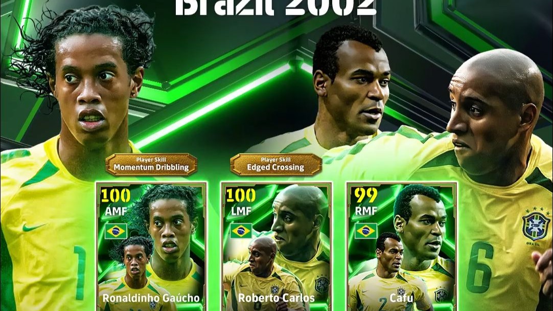 250428巴西2002国家队宣传片 小罗 卡洛斯 卡福 efootball2025