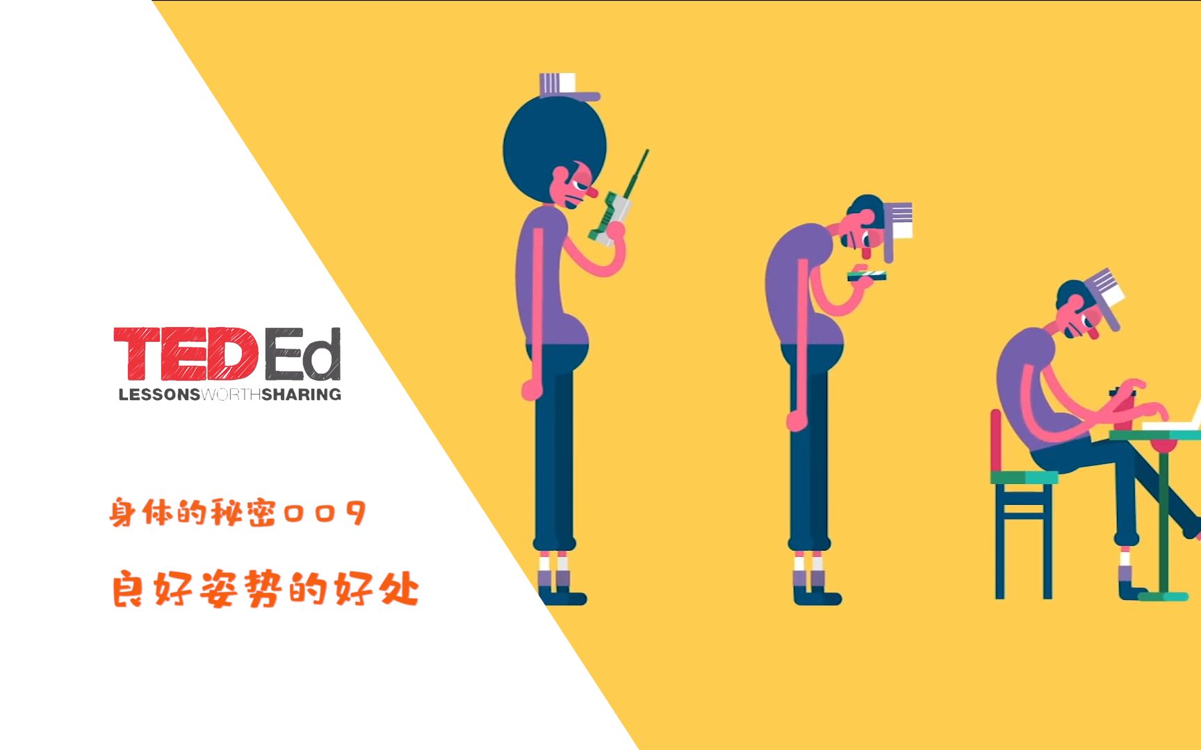 [图]【中英双语】【TED-Ed身体的秘密】009良好姿势的好处