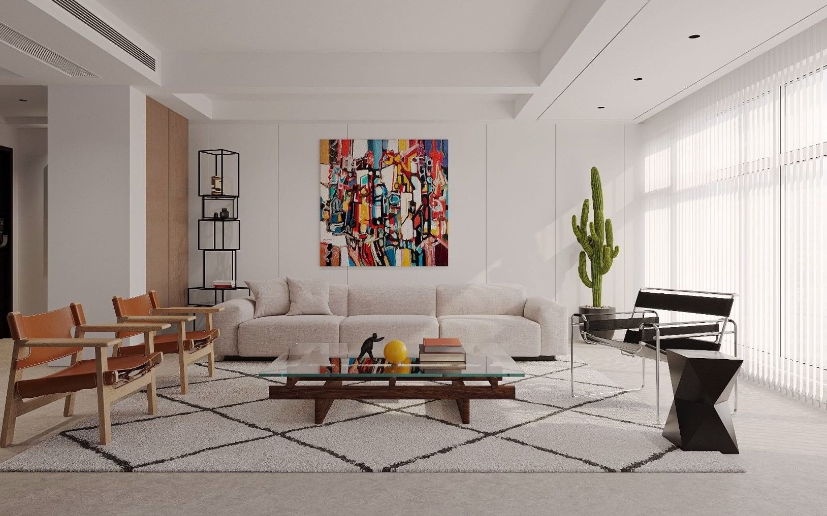 软装效果图 #平层案例 99%的年轻人喜欢的文艺之家 #知末网