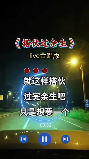 搭伙过余生#音乐分享