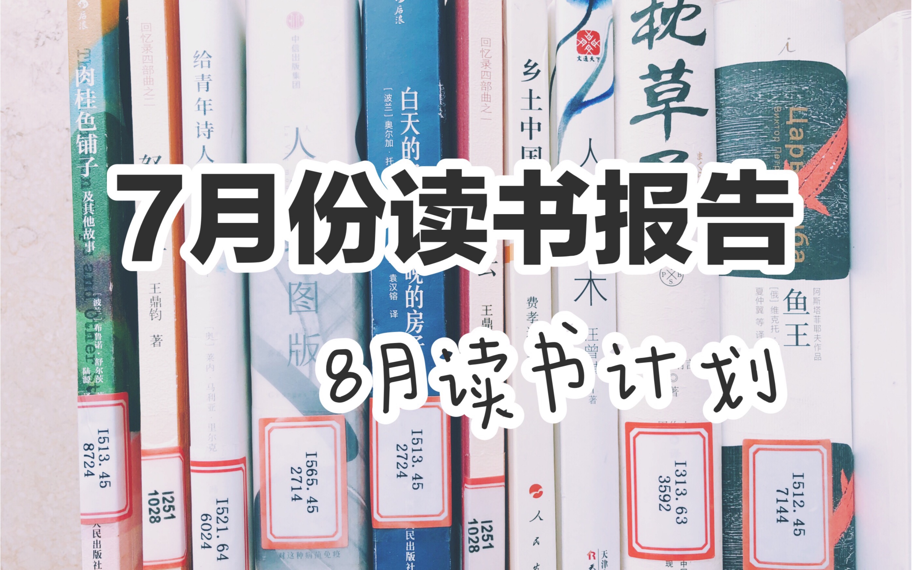 [图]【银子读书】7月读书报告及8月计划|人间草木|乡土中国|小说|散文|理想国译丛