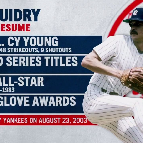 Ron Guidry celebrates returning for Old-Timers' Day 