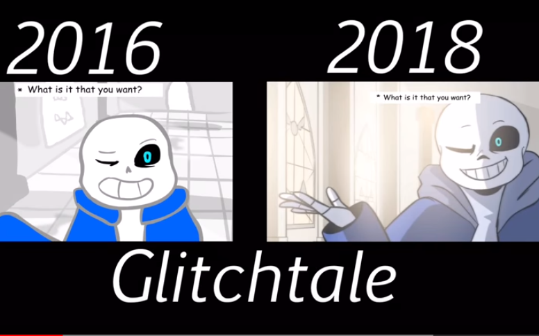 glitchtalemegalomaniac的不同对比