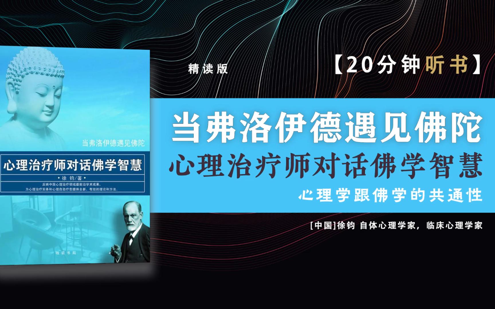 《当弗洛伊德遇见佛陀》是一本了解佛学与心理学整合研究的好书,既适合入门者开阔眼界,又适合研究者参考反思.哔哩哔哩bilibili