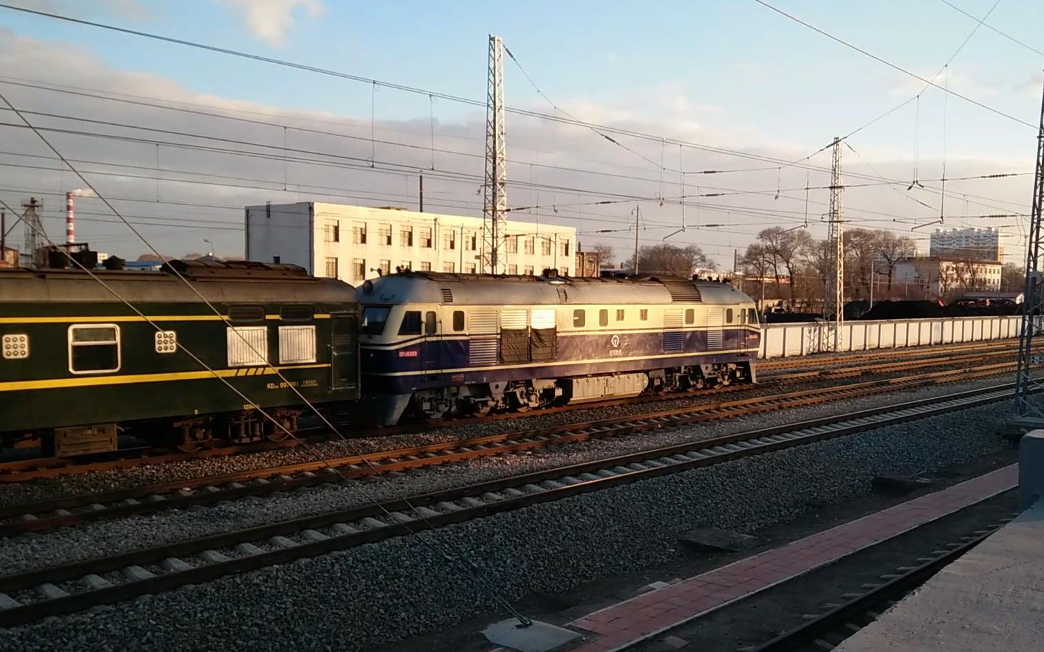 df11 0122 k550次(齐齐哈尔-大连)出平齐线齐北场 2017.11.02