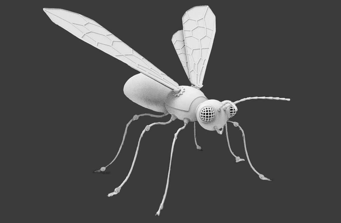3dmax期末作业"机械蚊子"昆虫建模,教你三小时轻松搞定!