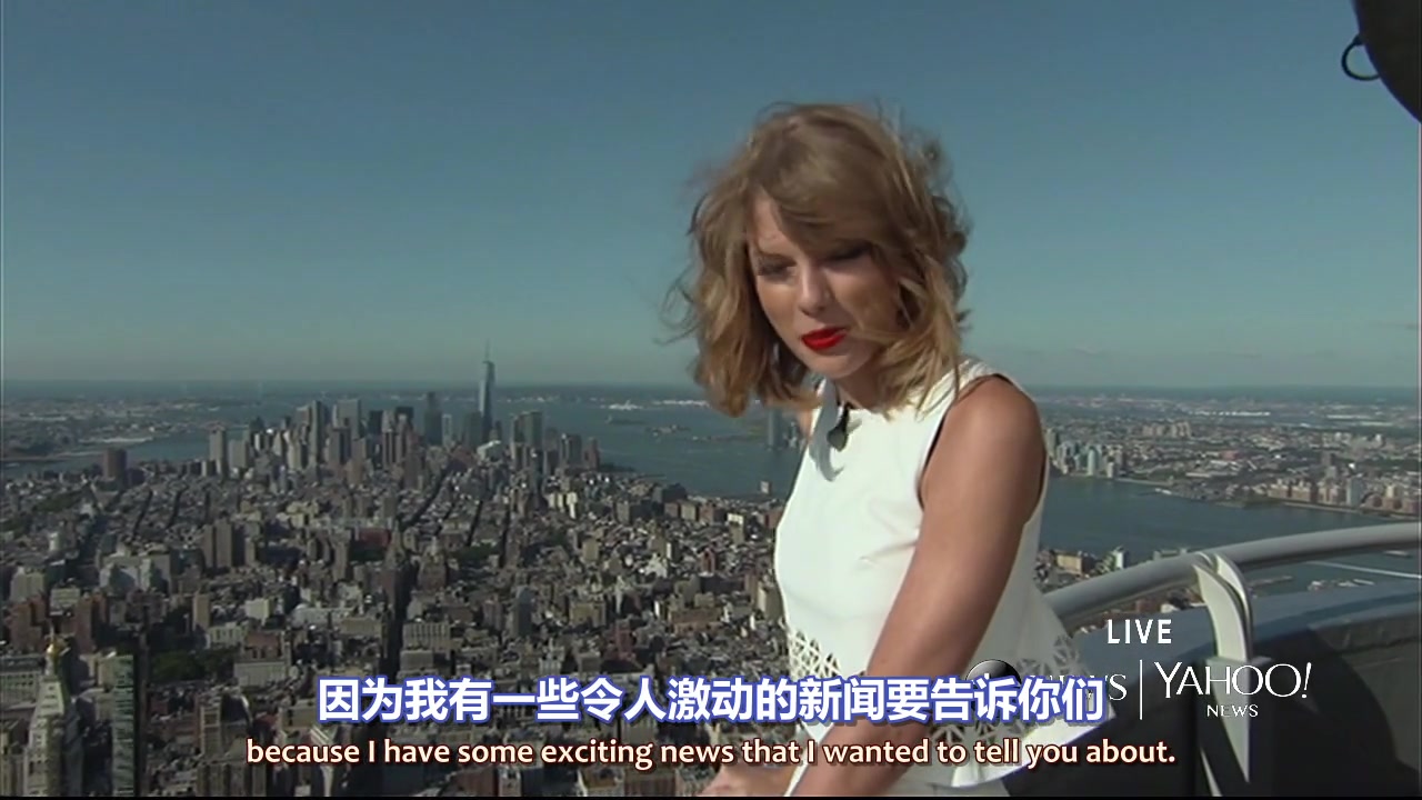 [图]【TSCN】【中英字幕】Taylor Swift公布1989专辑直播全场