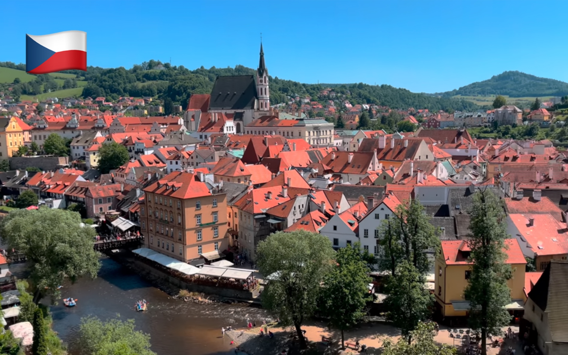 【4K超清】漫步游捷克共和国克鲁姆洛夫(Cesky Krumlov)|欧洲最漂亮的小镇|世界文化遗产 2022.6.18哔哩哔哩bilibili