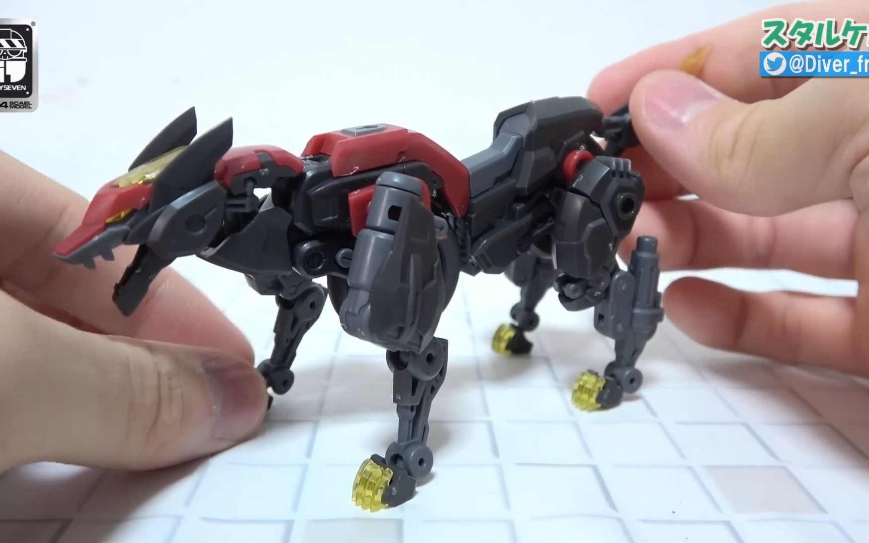 57 傀甲小队 影狼 shadow wolf玩具把玩视频