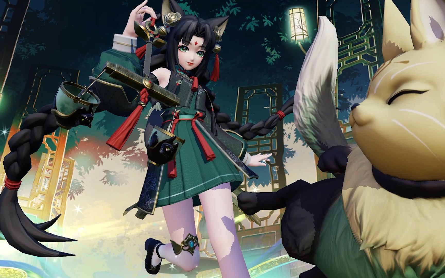 【皮肤展示】猫掌柜全新云莱逸梦系列限定皮肤「金风酿月」_手机游戏