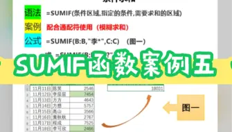 SUMIF函数案例五：求和条件搭配通配符使用（模糊求和）