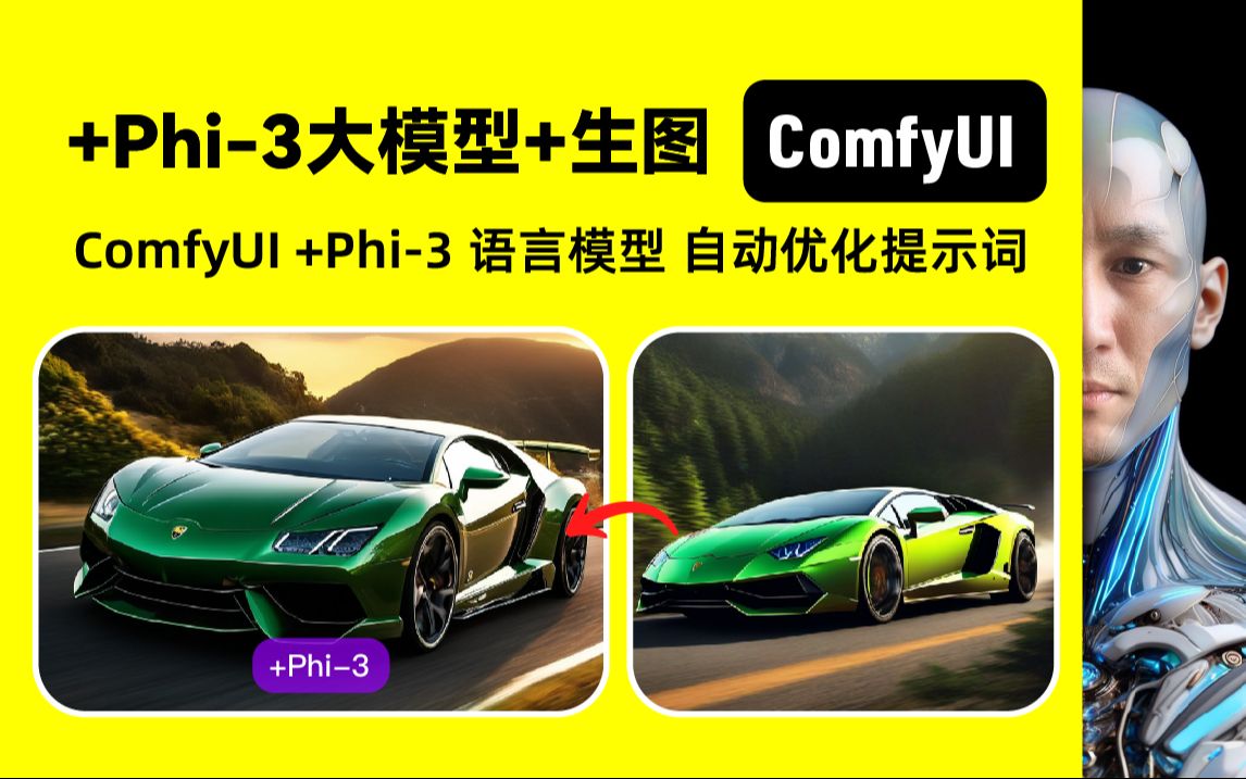 ComfyUI Phi3 语言模型+生图 自动优化提示词 工作流下载安装设置教程哔哩哔哩bilibili