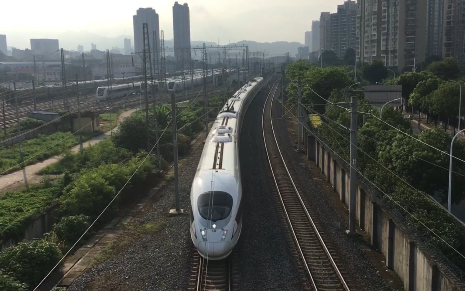 【超长交路】g1274(福州~沈阳南)由crh380bg(高寒改型)高寒兔担当正点