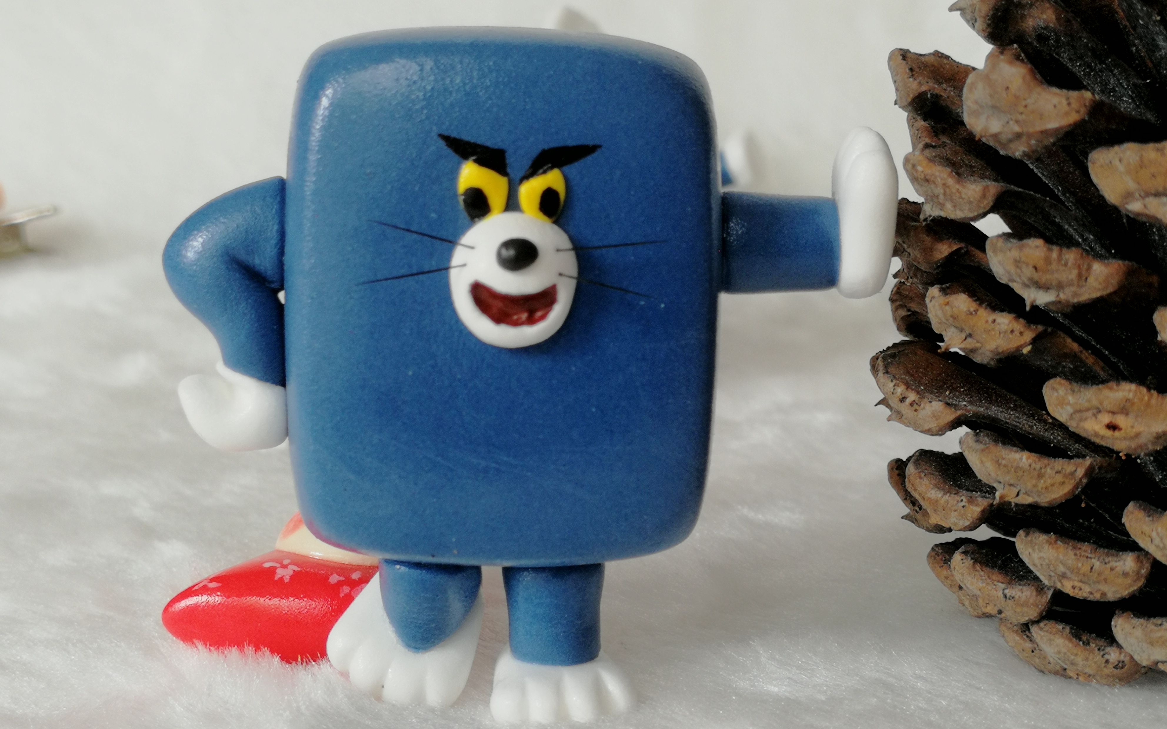 猫和老鼠新手超轻黏土制作汤姆猫