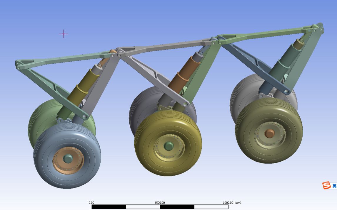 ansys workbench剛體動力學飛機起落架