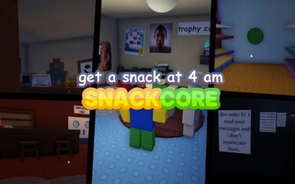 [图]【Roblox/神作】get a snack at 4 am: SNACKCORE 全流程/剧情攻略 (时长注意)