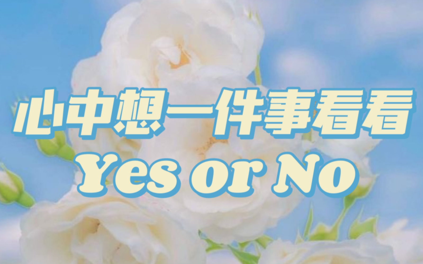 【秋鸣塔罗】心中想一件事看看Yes or No,8组畅选~哔哩哔哩bilibili