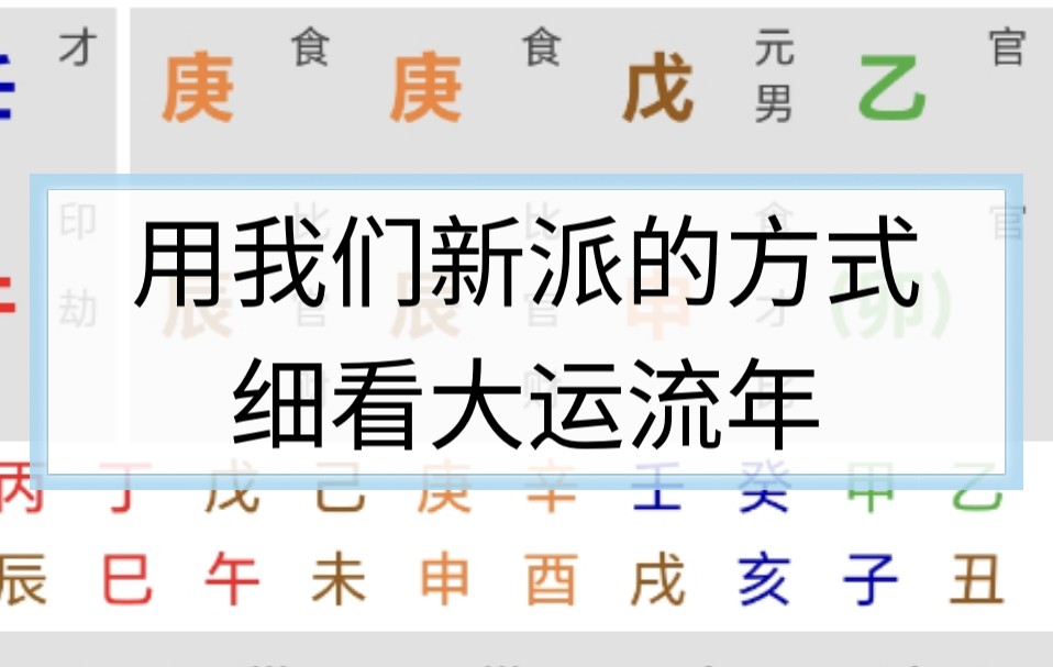 如何细看大运流年呢 原局其实不重要哔哩哔哩bilibili