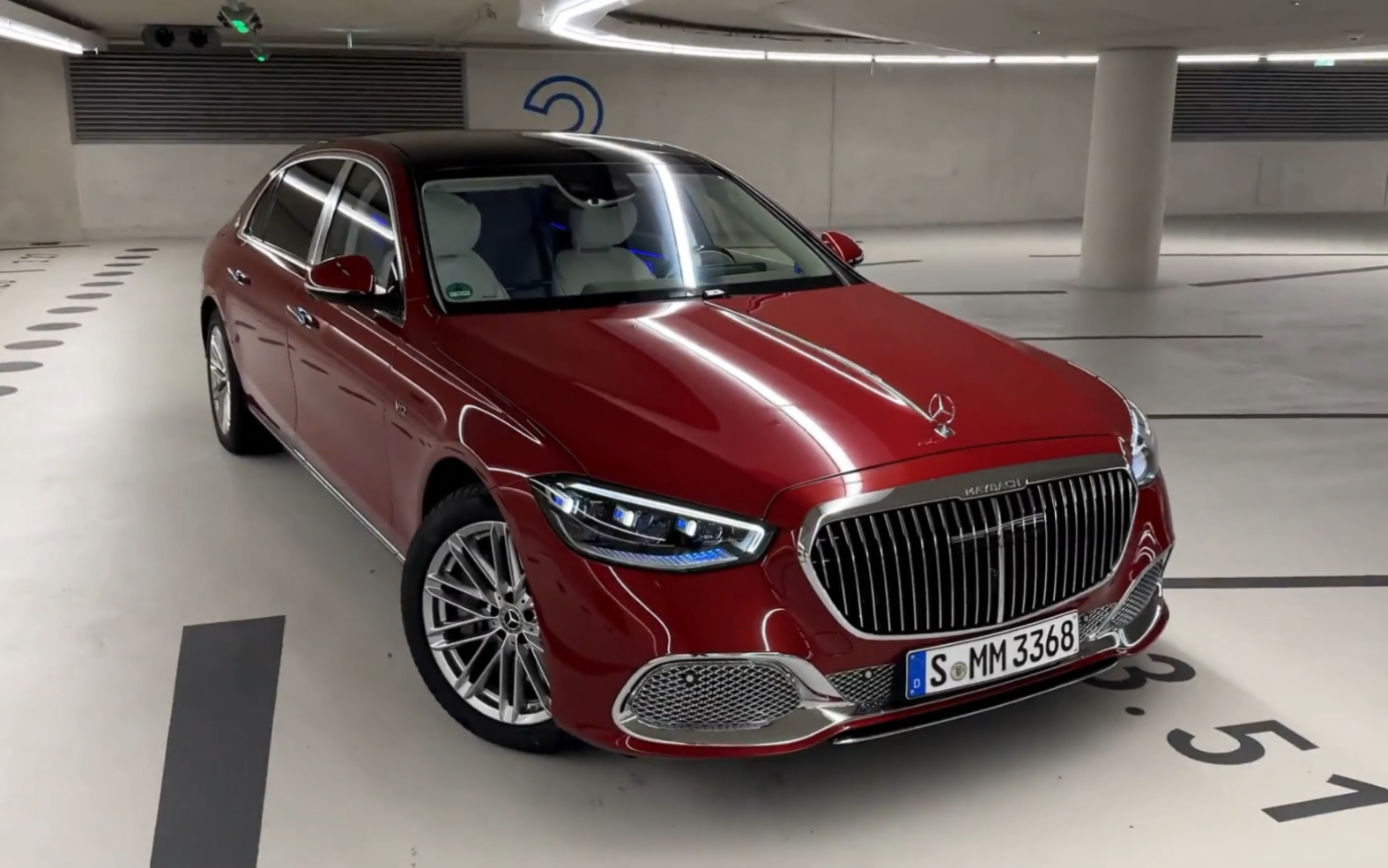 2024款梅赛德斯迈巴赫s680 v12外观和内饰细节实拍