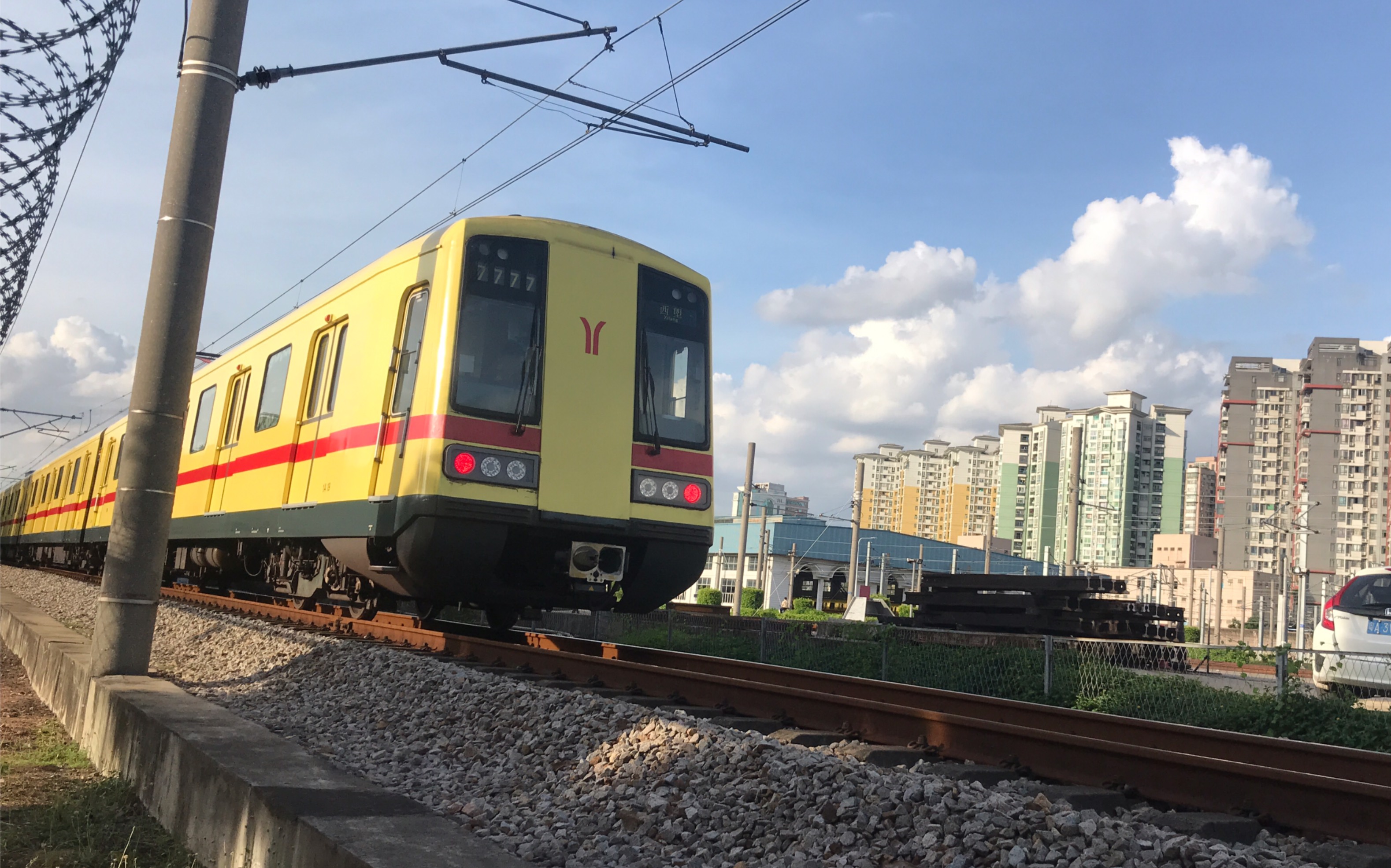 西朗车辆段试车线随拍-gtovvvf的声音!