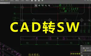 Descargar video: 这才是CAD转SW最好的方法吧！