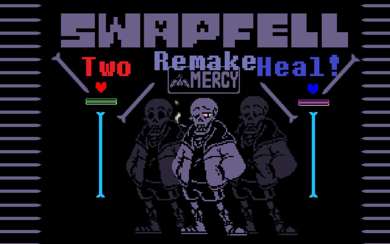 [swapfell remake]渣渣重置版超難財迷全階段二藥!(一階段一傷)