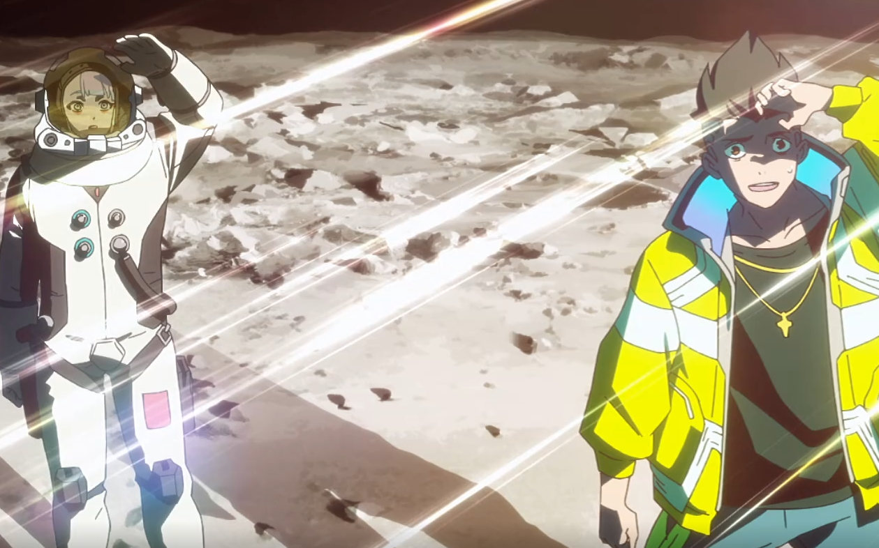 【赛博朋克:边缘行者】 大卫:我答应过你的!露西,我一定会送你上月球!