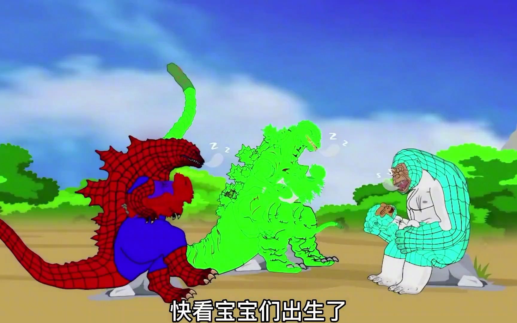 恐龙大派对,恐龙妈妈们的预产期到了,小恐龙在肚子里打闹!