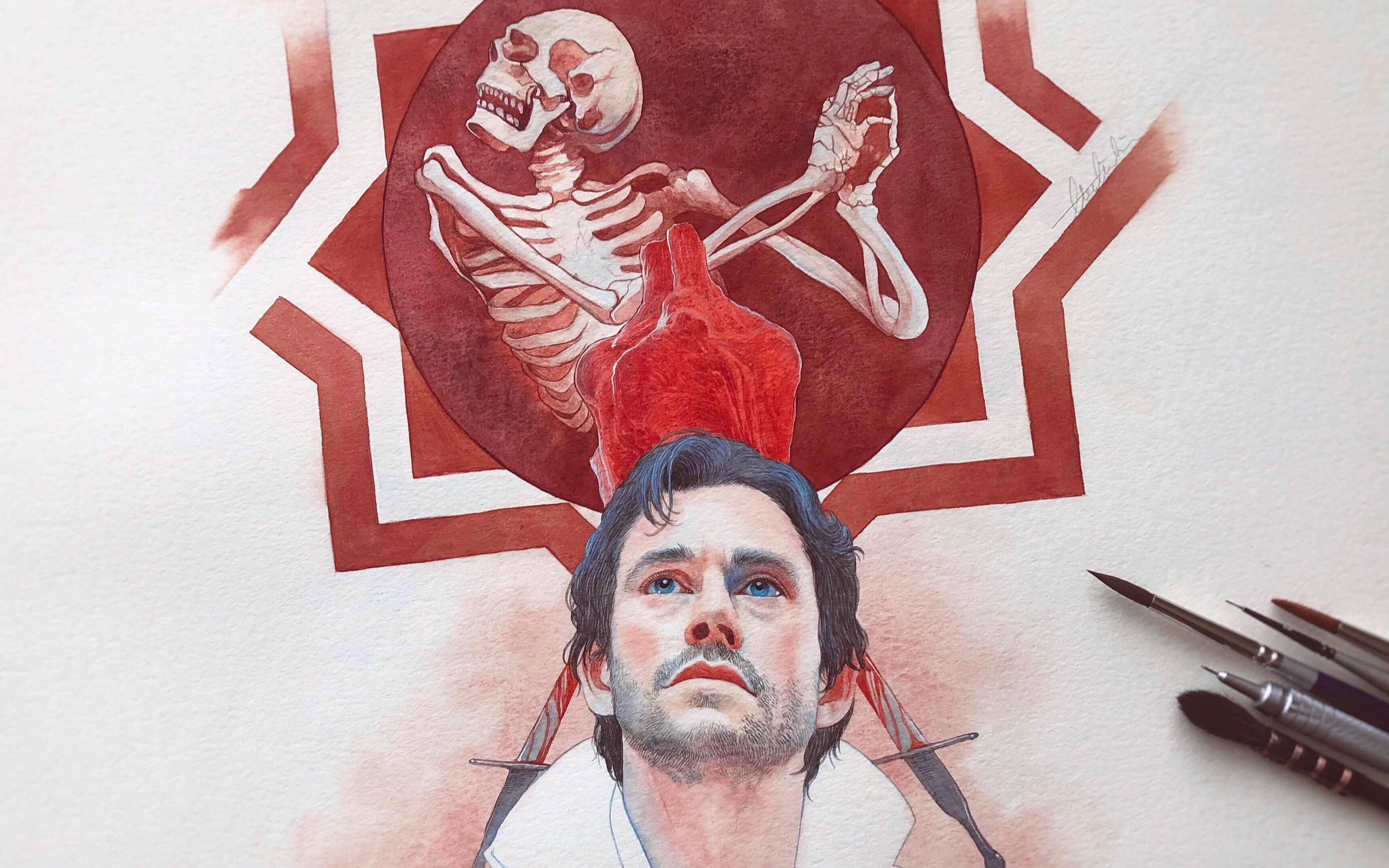 手绘水彩primaverahannibals3e02