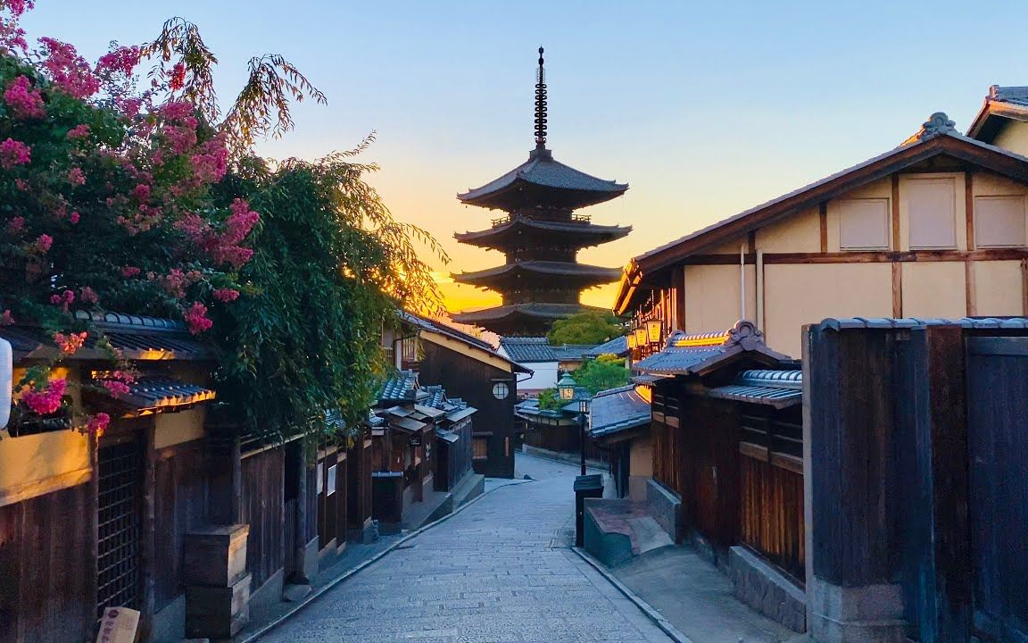 [图]【4K HDR】走在京都，在日落时分， (清水寺) Summer 2021_2