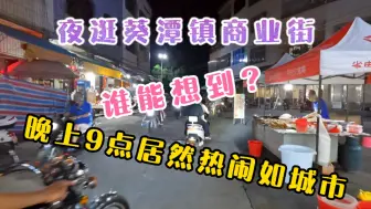 Download Video: 夜逛惠来葵潭镇，谁能想到一个乡镇晚上九点居然能热闹如城市