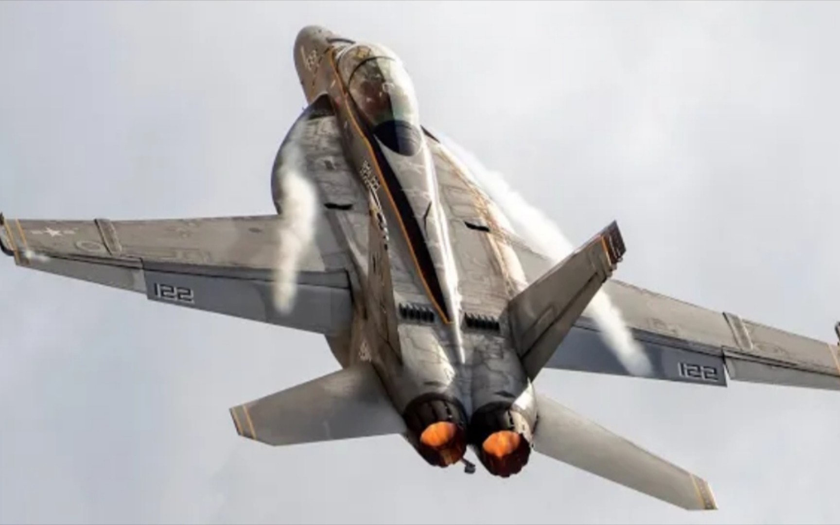 美国海军f18大黄蜂在航展上的精彩飞行表演!