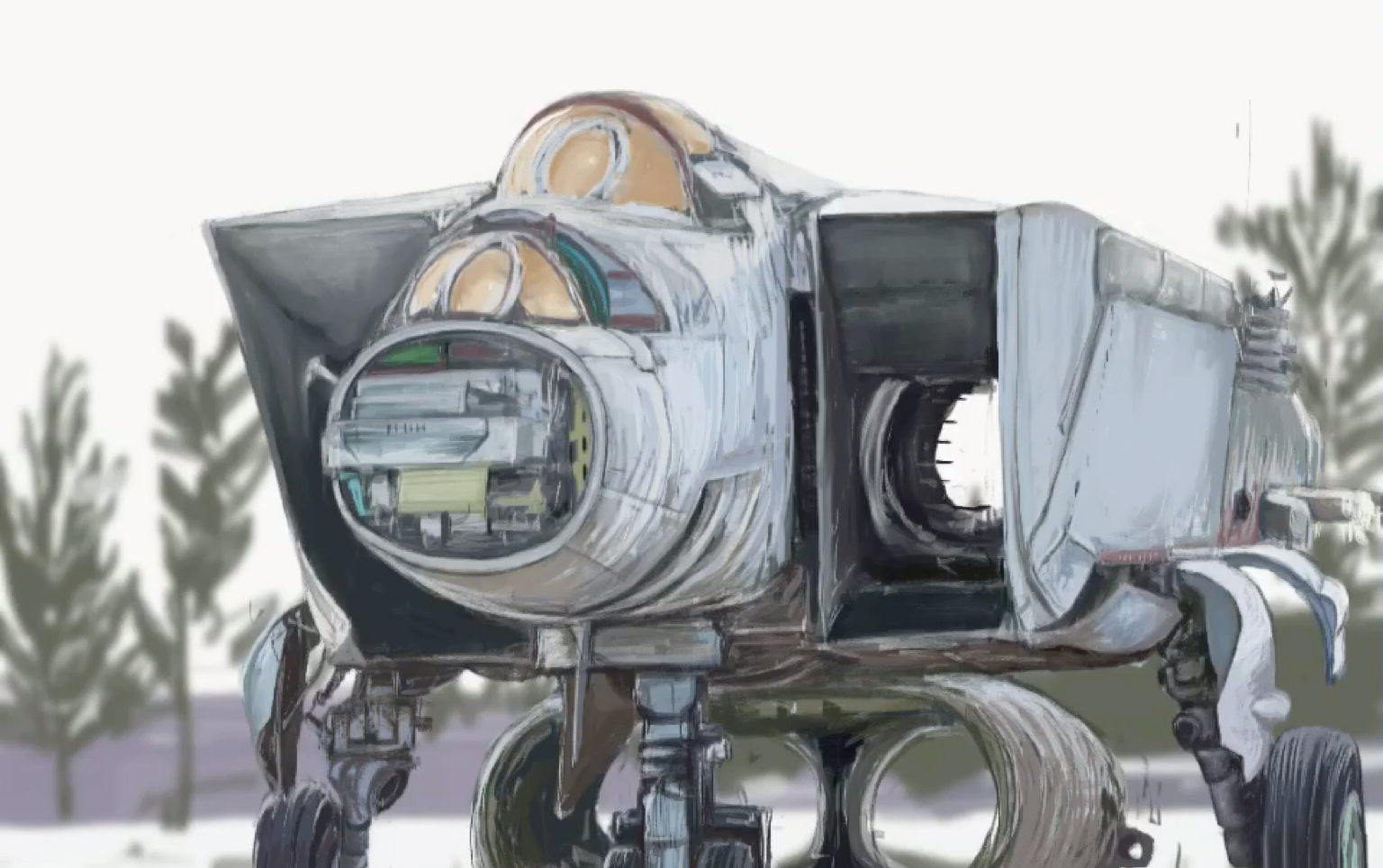 【板绘】机械残骸/procreate绘画录屏