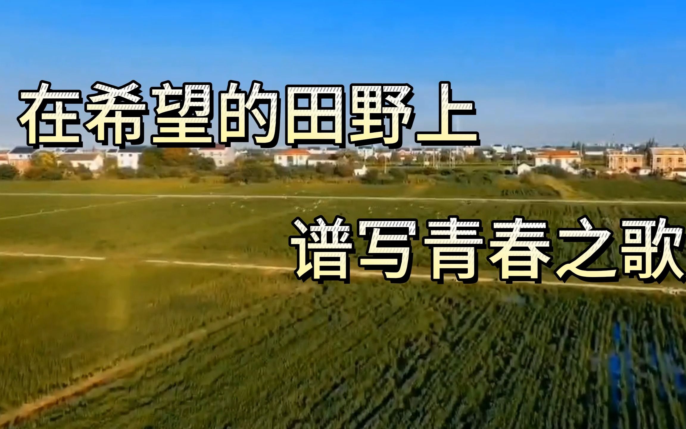 《在希望的田野上,谱写青春之歌》|"我心中的思政课"--第七届全国高校