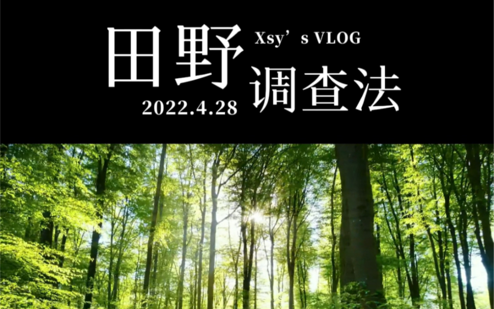 课堂作业——田野调查法简单介绍