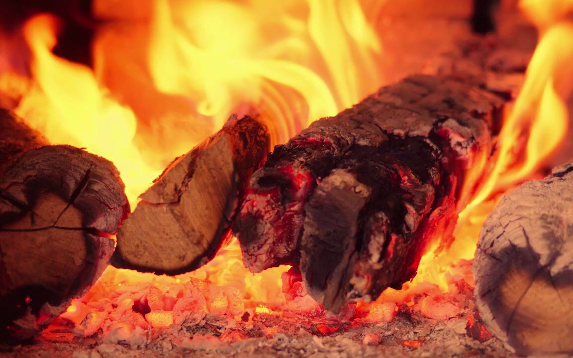 【奇迹助眠】在舒适的篝火中释放焦虑97放松的壁炉声音97 壁炉中