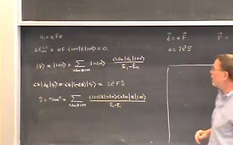 [图]伯克利量子物理 Lec 38   氢和碱原子中的斯塔克效应II