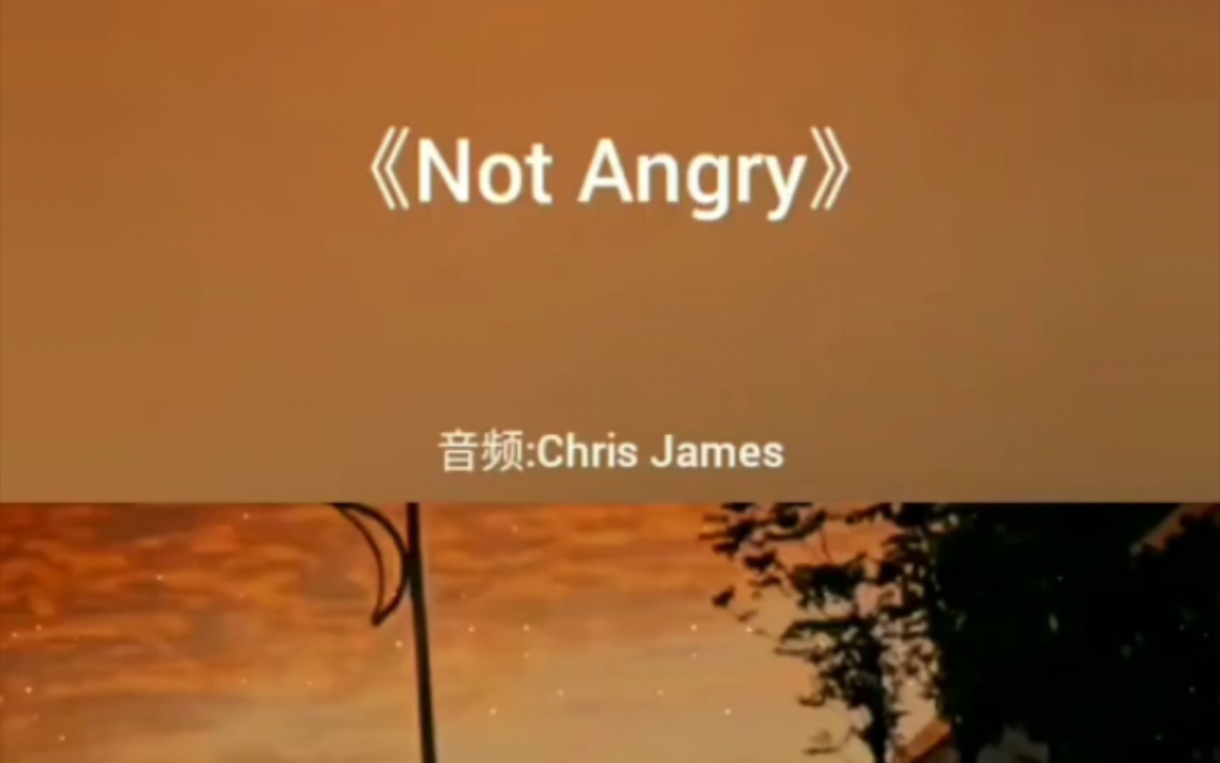 [图]Not Angry歌曲