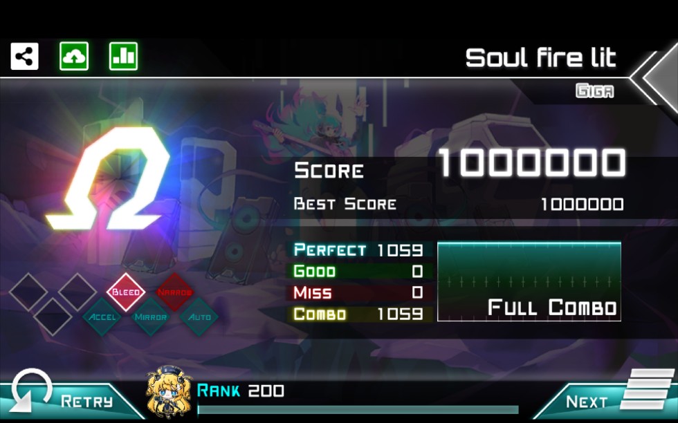 【Dynamix】【十周年追加ex#02】Soul fire lit (GIGA LV.14) RANKDYNAMIX