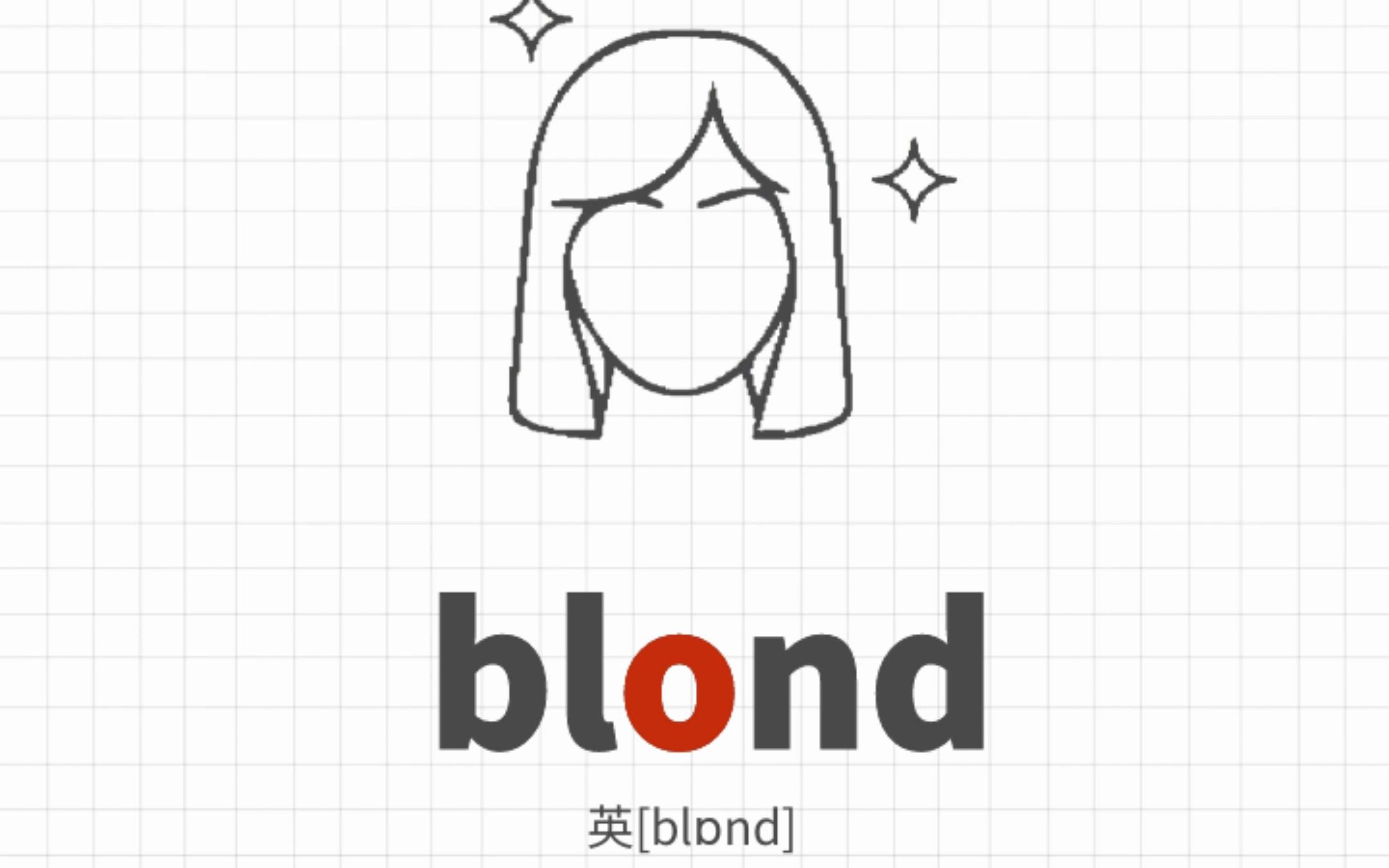 [图]（blond）金发的女孩是个（blind）盲人